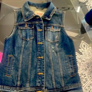Womens denim vest